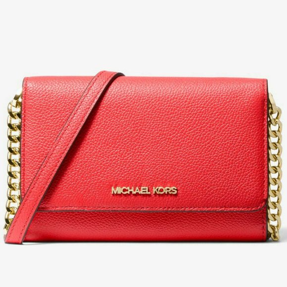 Michael Kors Handbags - Michael Kors Jet Set Travel Medium Pebbled Leather Convertible Crossbody Bag